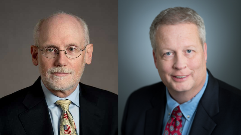 Public Opinion Strategies Partners Bill McInturff (left) and Glen Bolger (right)