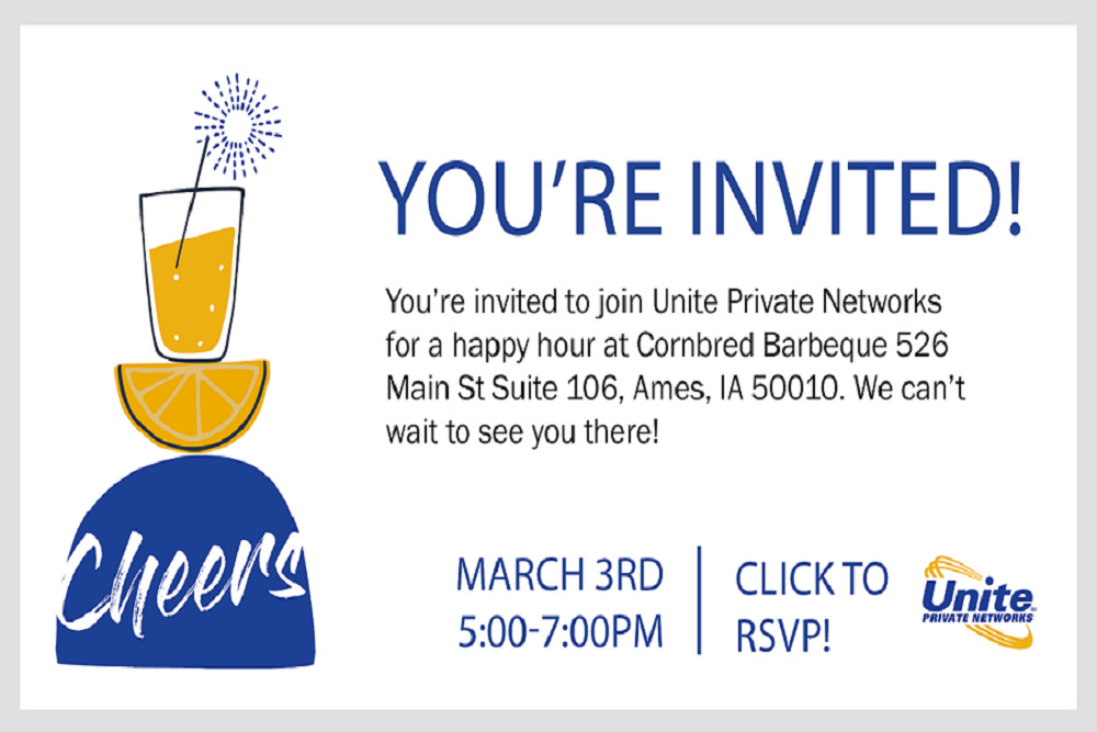 Happy Hour with Unite Private Networks on March 3