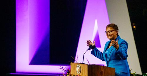 The Los Angeles mayor says the city will move unhoused people indoors