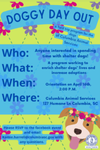 City of Columbia: Doggy Day Out Orientation