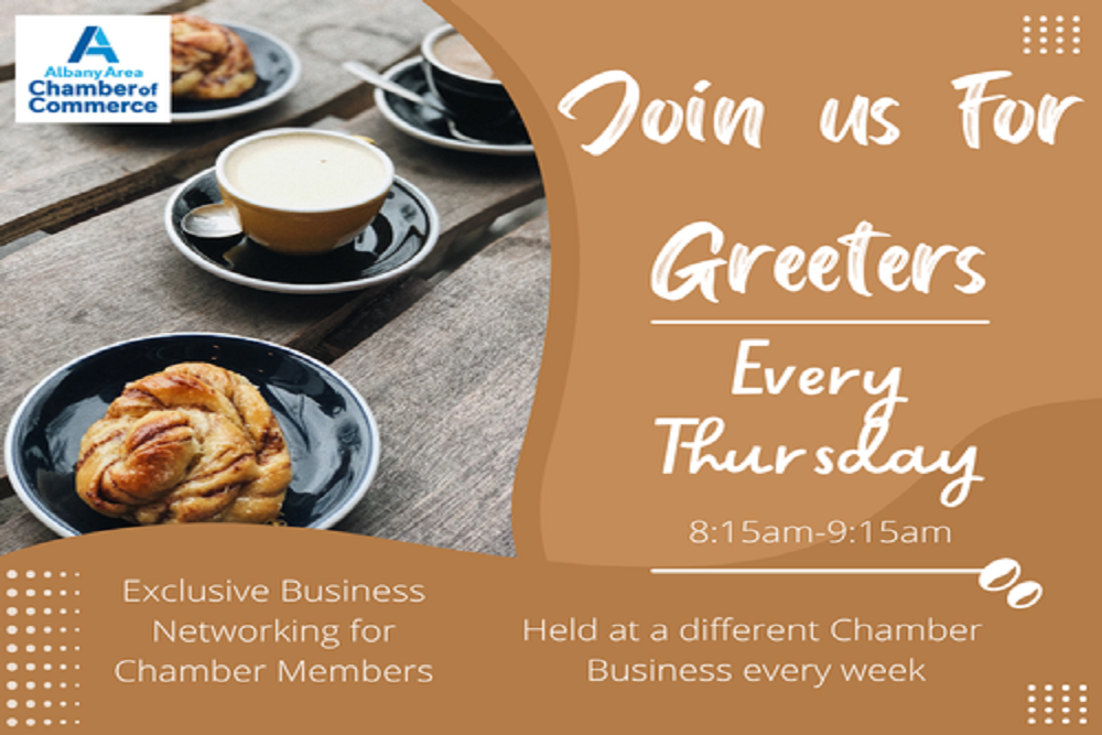 Greeters – Albany Carpet One on April 7