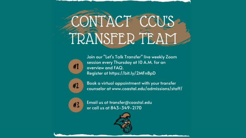 Coastal Carolina University Transfer Program Virtual Info Session