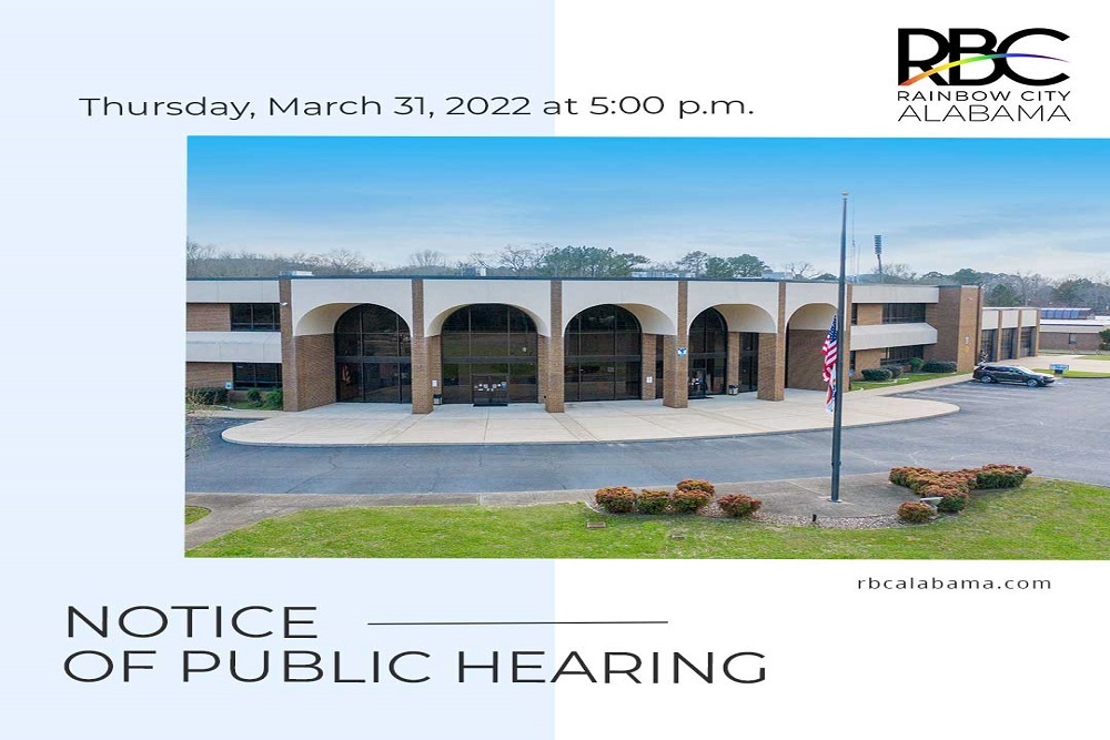 NOTICE OF PUBLIC HEARING – Solid Waste Management Facility, MWT AL, LLC on March 31