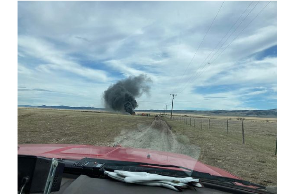 Meagher County Tractor Fire