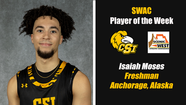 Moses lifts CSI MBB to big win, earning SWAC Player of the Week