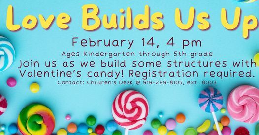 COUNTY OF WAYNE PUBLIC LIBRARY: Love Build Us Up Feb. 14