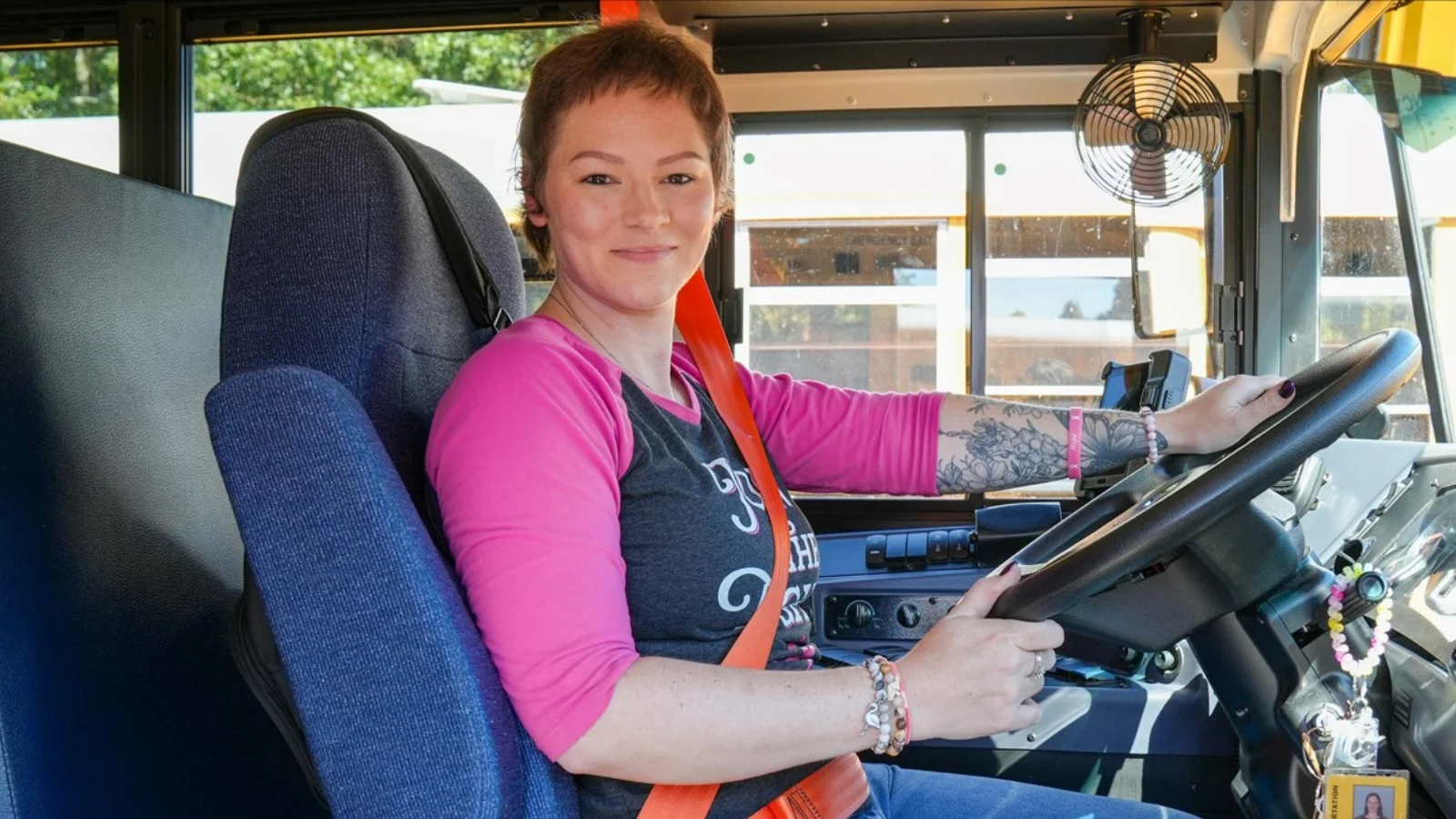 Marianne Morawiec, a bus driver at Pitner Elementary School in the Cobb County School District Marianne Morawiec, a bus driver at Pitner Elementary School in the Cobb County School District