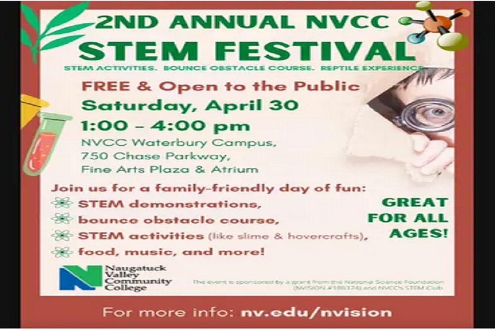 Naugatuck Valley Community College: NVCC To Host 2nd Annual STEM Festival at Waterbury Campus